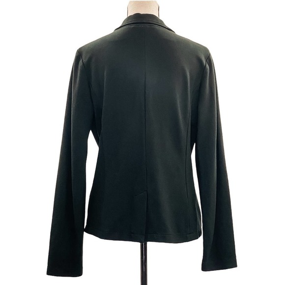 LIZ Claiborne Black 3-Button Blazer Jacket Medium - Picture 3 of 14